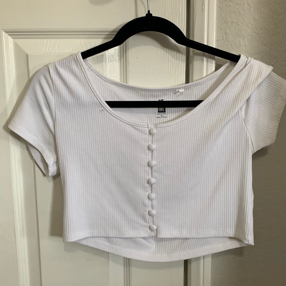 White shirt with buttons